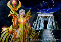 Ophiuchus Saint and his temple